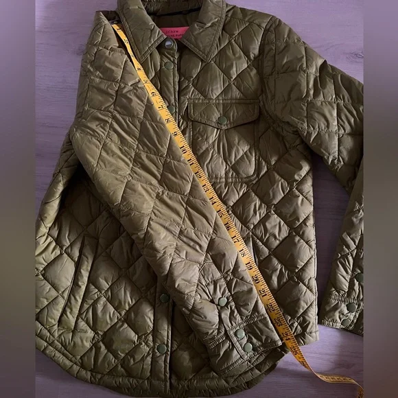 J. Crew Olive Green Puffer Jacket - Picture 5 of 14